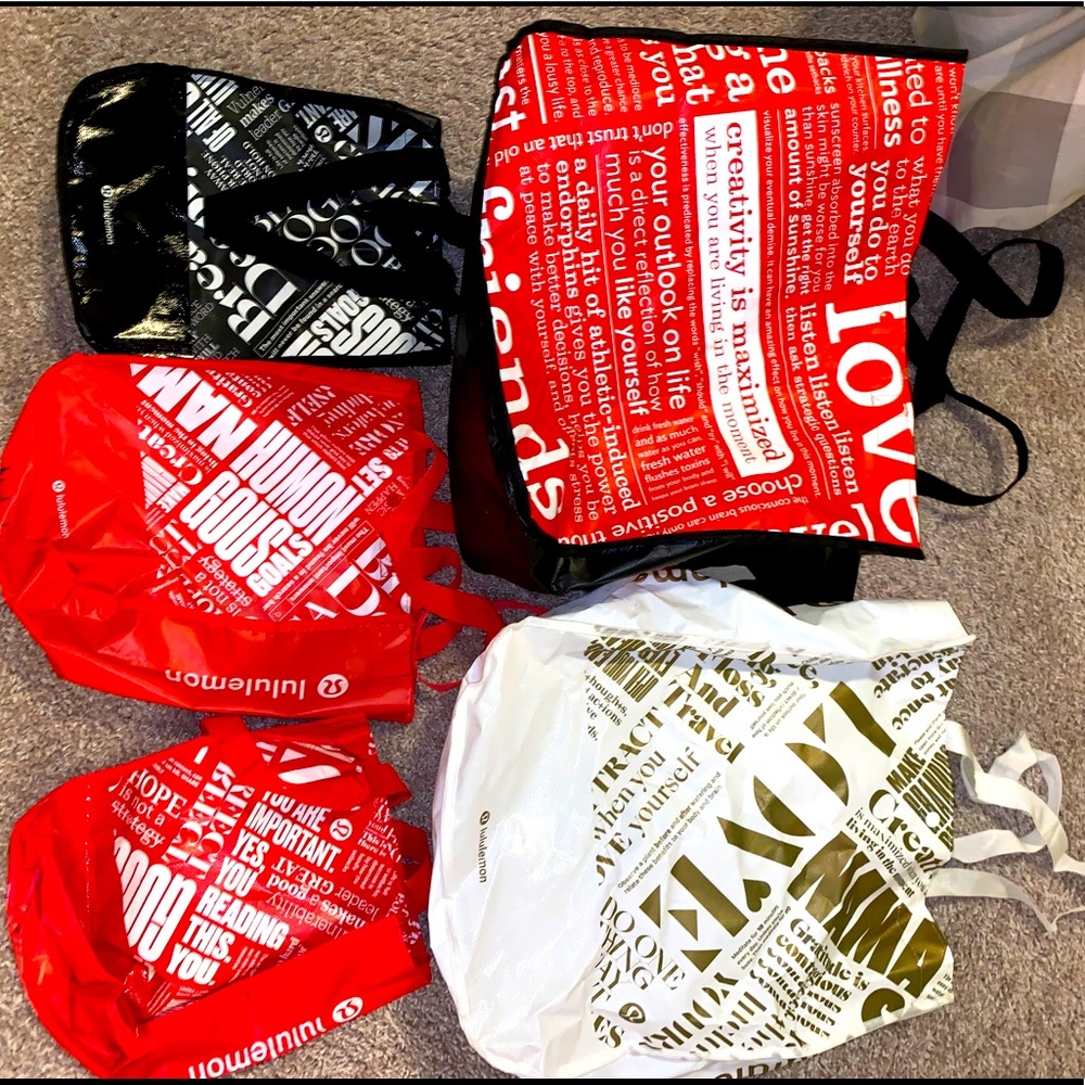 Bundle of Lululemon totes